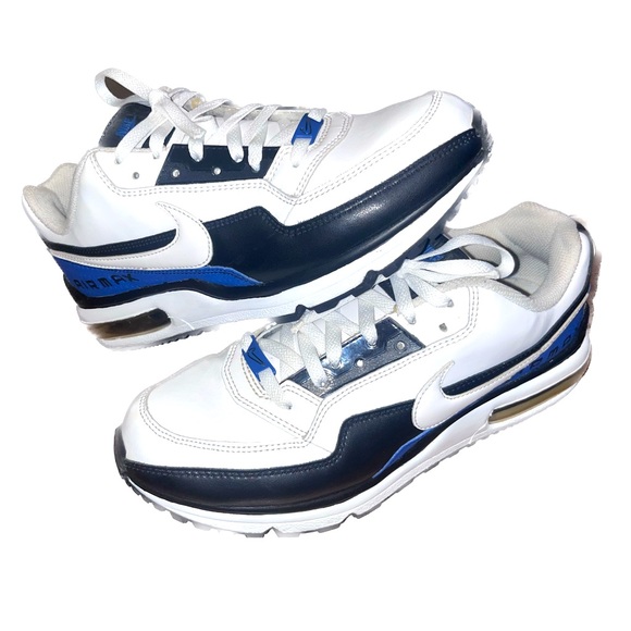 NIKE AIR MAX LTD BLACK/WHITE/BLUE 9.5 - Picture 1 of 4